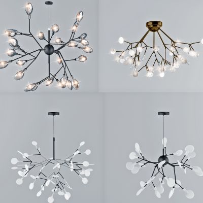 北歐樹葉吊燈吊飾