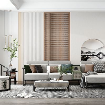 新中式家居客厅