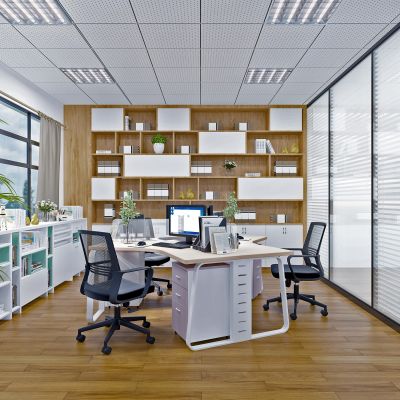 现代敞开式办公室