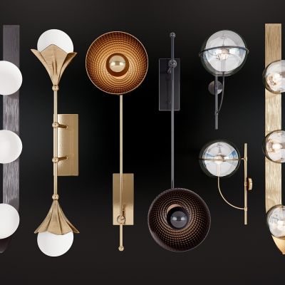 现代新中式壁灯组合