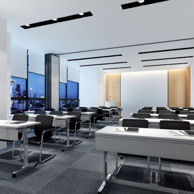 现代多功能室会议室3D模型