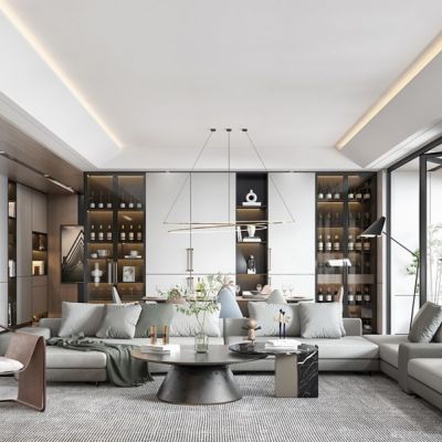 现代家居客餐厅