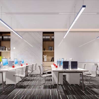 现代简约轻奢员工办公区