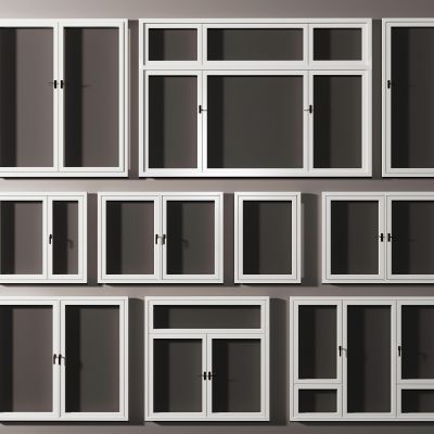 现代铝合金窗户