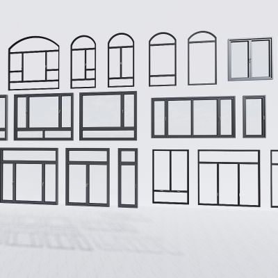 现代铝合金门窗