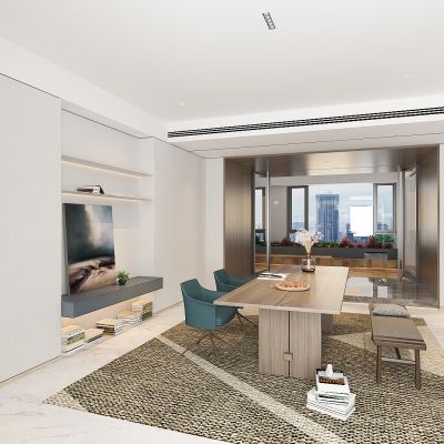 现代办公室休息室