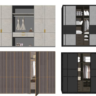 现代衣柜 卧室衣柜 轻奢衣柜