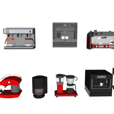 现代咖啡机 自助饮料机 咖啡机