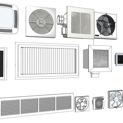 现代排风扇 卫生间排风扇 工装排风扇