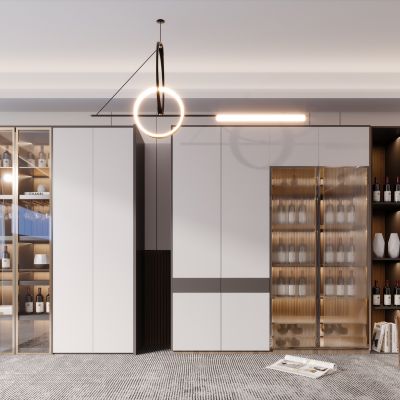 现代简约轻奢酒柜
