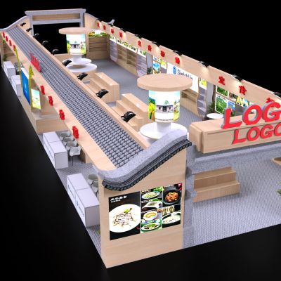 现代展台 展厅 冬交会 休博会