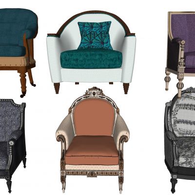 美式单人沙发 单人沙发 美式 书房沙发 休闲沙发