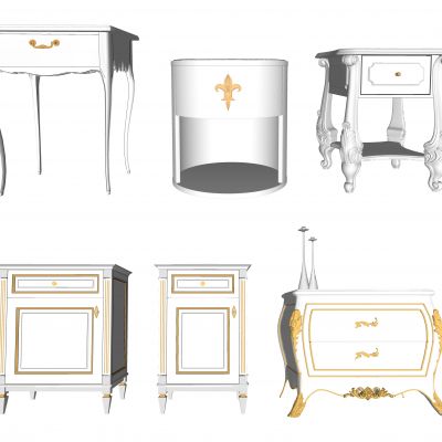 欧式床头柜 装饰柜 储物柜 收纳柜