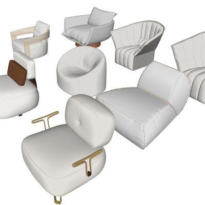 现代单人沙发 轻奢沙发 异形沙发 沙发合集