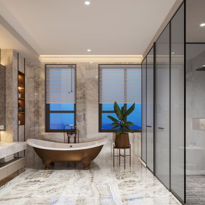 现代卧室卫生间