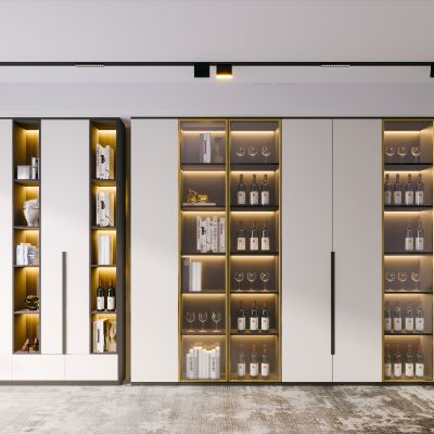 现代简约轻奢酒柜