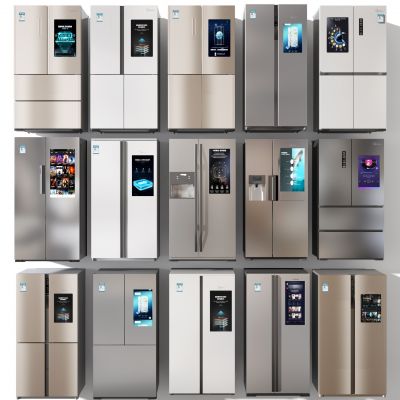 现代冰箱  冰柜3D模型