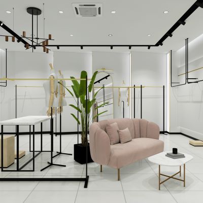 现代轻奢服装店