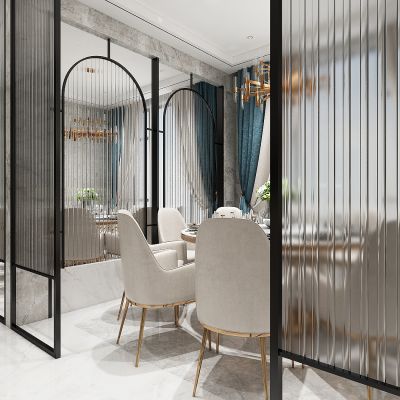 现代包厢3D模型