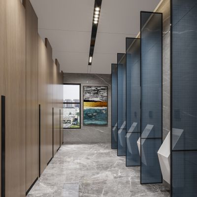 现代公共卫生间