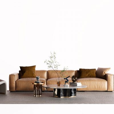 现代皮革沙发