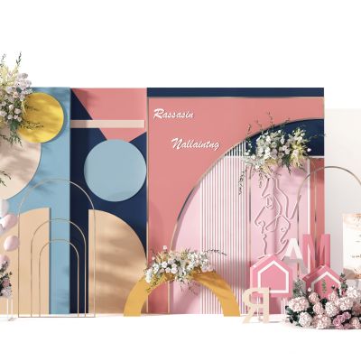 现代花艺墙饰背景墙