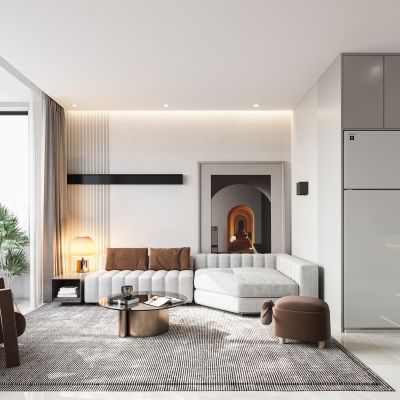 现代客厅卧室