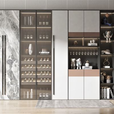 现代风格酒柜