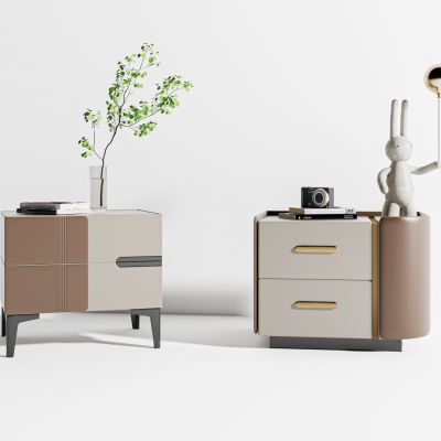 现代床头柜