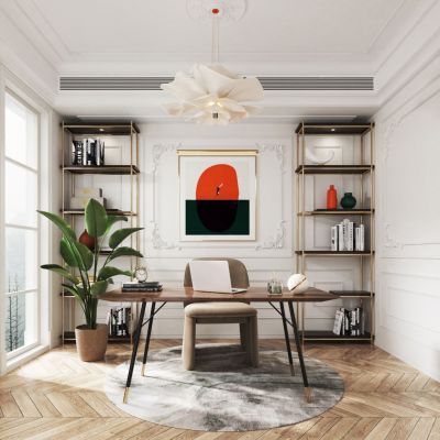 现代轻奢法式书房