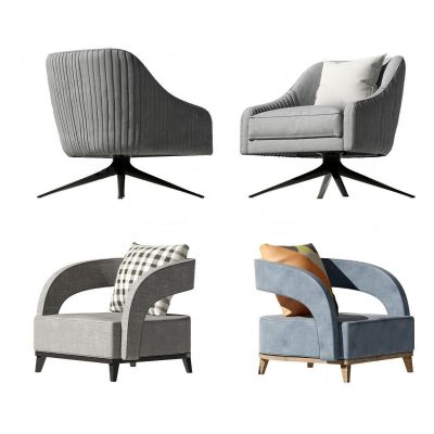 现代布艺休闲椅