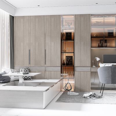 榻榻米卧室，儿童房，书桌，书架，衣柜，储物柜，榻榻米床，榻榻米升降台，升降机