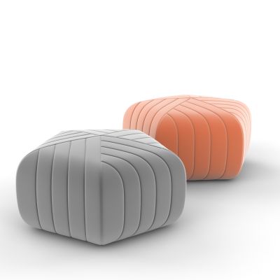 现代五边形软包凳3D模型