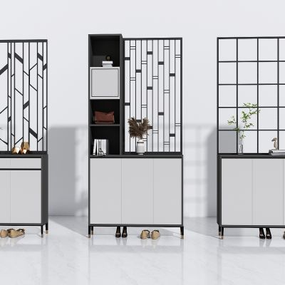 新中式鞋柜，玄关鞋柜，屏风柜，入户屏风鞋柜，隔断柜，储物柜