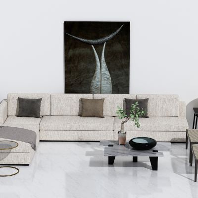 新中式沙发茶几组合，休闲沙发，多人沙发