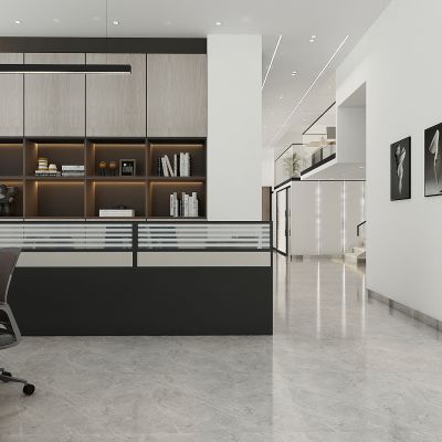 现代办公室办公区3D模型