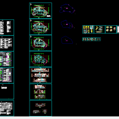[山东]地上三层框架结构幼儿园结构施工图（全套装配式结构图纸）_dwg