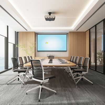 现代会议室3D模型