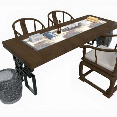 新中式茶桌椅 休闲椅