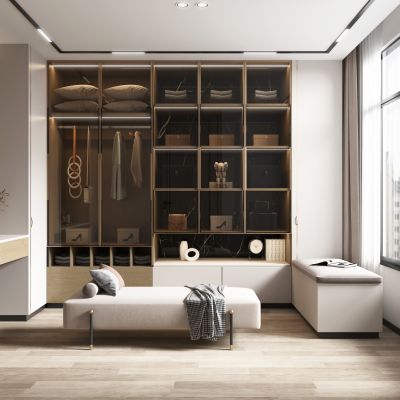 现代衣帽间