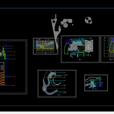 别墅庭院设计总平面及细部详图