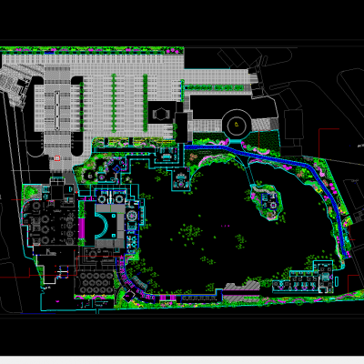 高级别墅区景观方案图纸