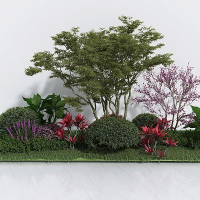 现代户外花坛绿植