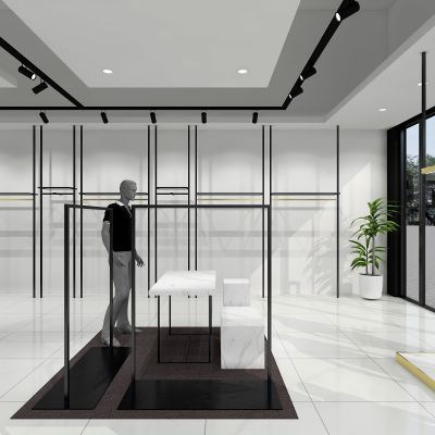 现代品牌男装店