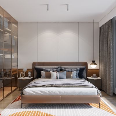现代轻奢卧室