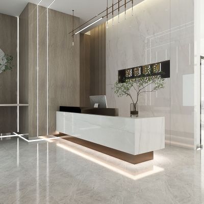 现代公司大厅前台3D模型