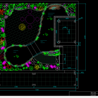 私家花园绿化配置图