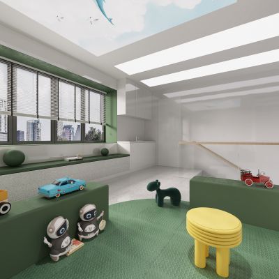 现代儿童房活动区
