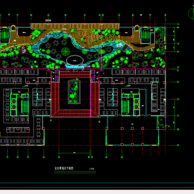 某商务会所室内景观方案
