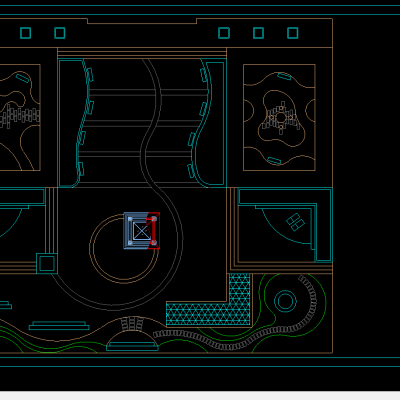 屋顶花园景观设计平面图